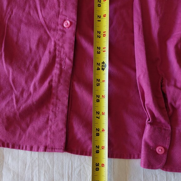 Hagger Women's Button Up Pink Shirts, Size 1X - Picture 6 of 8